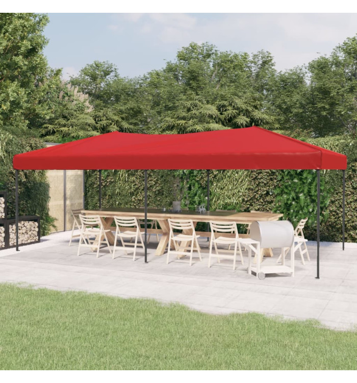 Tente de réception pliable Rouge 3x6 m | Mobilier & Déco