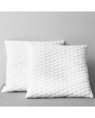 Oreillers lot de 2 80x80x14 cm Mousse à mémoire de forme | Mobilier & Déco