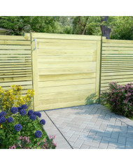 Portail de jardin Bois de pin imprégné 100x100 cm | Mobilier & Déco