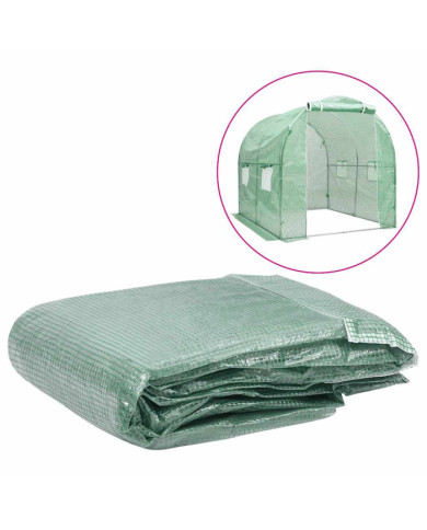 Couverture de remplacement de serre (4 m²) 200x200x200 cm Vert | Mobilier & Déco