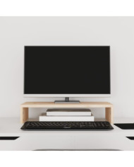 Support pour moniteur 50x27x10 cm Bois de pin solide | Mobilier & Déco
