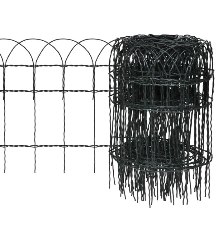 Bordure de pelouse Fer enduit de poudre 10x0,4 m | Mobilier & Déco