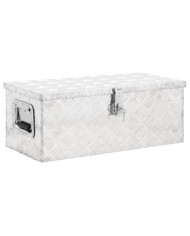 Boîte de rangement Argenté 70x31x27 cm Aluminium | Mobilier & Déco
