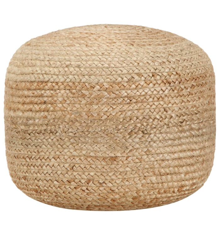 Pouf fait à la main 45 x 30 cm Jute | Mobilier & Déco