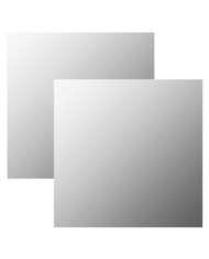 Miroirs muraux 2 pcs 40x40 cm Carré Verre | Mobilier & Déco