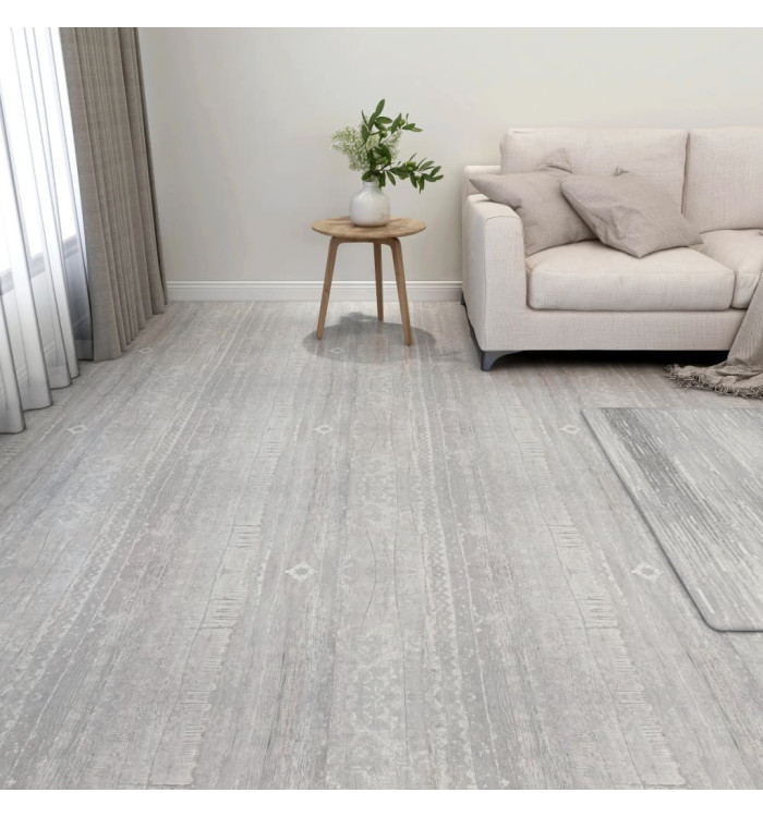 Dalles de plancher autoadhésives 20 pcs PVC 1,86 m² gris | Mobilier & Déco
