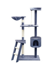 Arbre à chat avec griffoirs en sisal 150 cm Bleu foncé | Mobilier & Déco