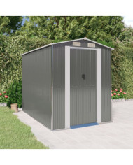 Abri de jardin Gris clair 192x274x223 cm Acier galvanisé | Mobilier & Déco