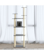 Arbre à chat avec griffoirs en sisal Gris clair 171 cm | Mobilier & Déco