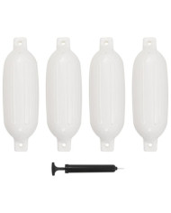 Pare-choc de bateau 4 pcs blanc 58,5x16,5 cm PVC | Mobilier & Déco