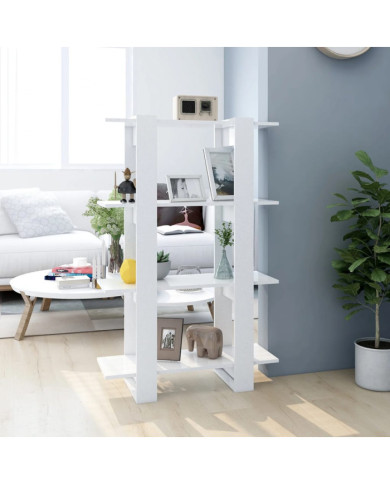 Bibliothèque/Séparateur de pièce Blanc 80x30x123,5 cm | Mobilier & Déco