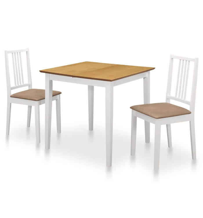Mobilier de salle à manger 3 pcs MDF Blanc | Mobilier & Déco