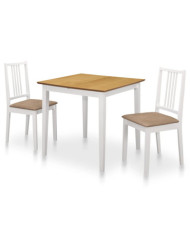 Mobilier de salle à manger 3 pcs MDF Blanc | Mobilier & Déco