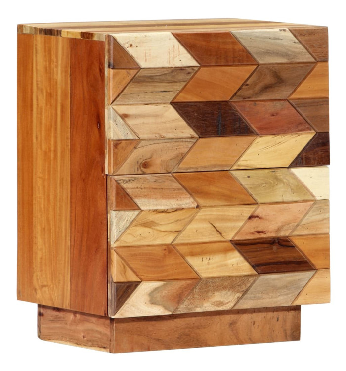 Table de chevet 40 x 30 x 50 cm Bois de récupération massif | Mobilier & Déco