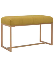 Banc 80 cm Moutarde Velours | Mobilier & Déco