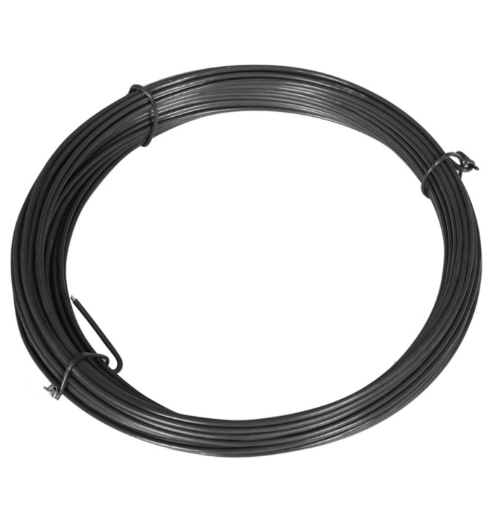 Fil de liaison de clôture 25 m 1,4/2 mm Acier Gris | Mobilier & Déco