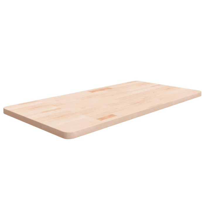 Comptoir de salle de bain 100x50x2,5 cm Bois massif non traité | Mobilier & Déco