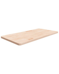 Comptoir de salle de bain 100x50x2,5 cm Bois massif non traité | Mobilier & Déco