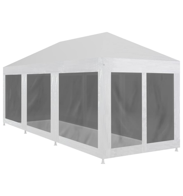 Tente de réception avec 8 parois en maille 9 x 3 m | Mobilier & Déco