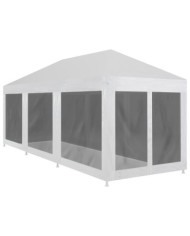 Tente de réception avec 8 parois en maille 9 x 3 m | Mobilier & Déco