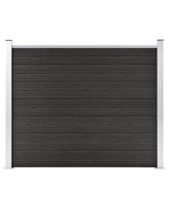 Panneau de clôture WPC 180x146 cm Gris | Mobilier & Déco