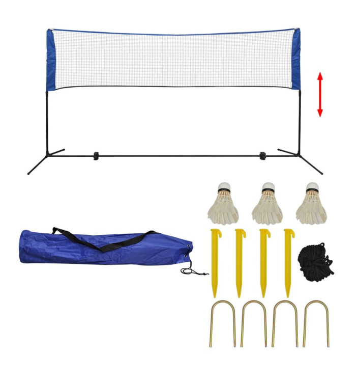 Filet de badminton avec volants 300 x 155 cm | Mobilier & Déco
