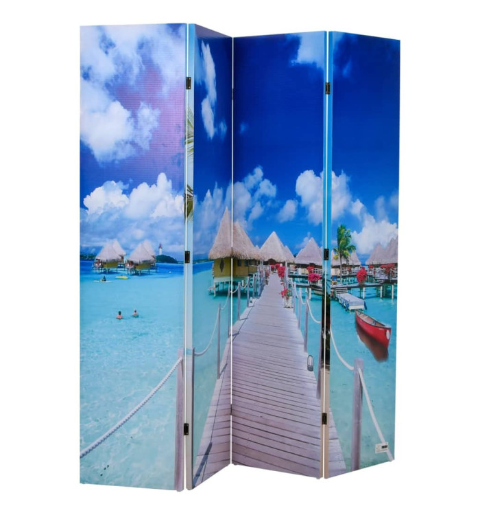 Cloison de séparation pliable 160 x 170 cm Plage | Mobilier & Déco