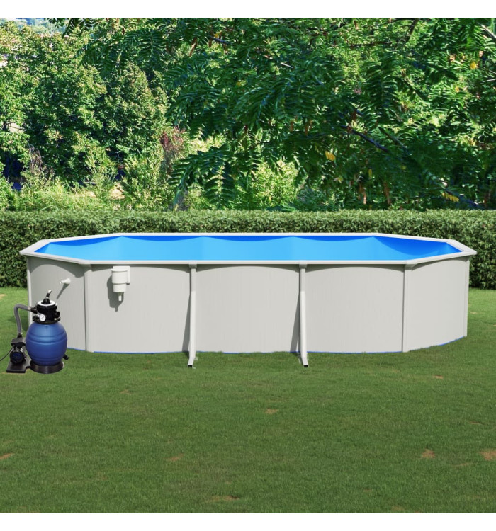 Piscine avec pompe filtrante à sable 610x360x120 cm | Mobilier & Déco