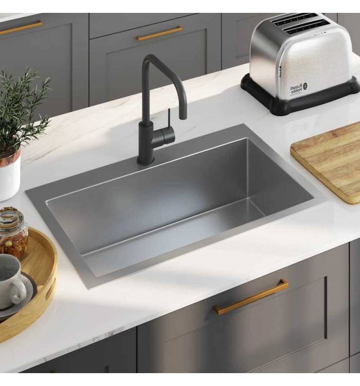 Évier de cuisine fait main Acier inoxydable | Mobilier & Déco