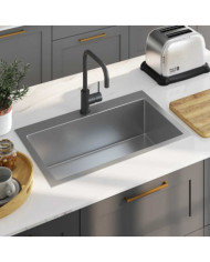 Évier de cuisine fait main Acier inoxydable | Mobilier & Déco