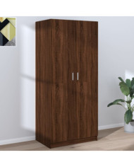 Garde-robe Chêne marron 80x52x180 cm Bois d'ingénierie | Mobilier & Déco