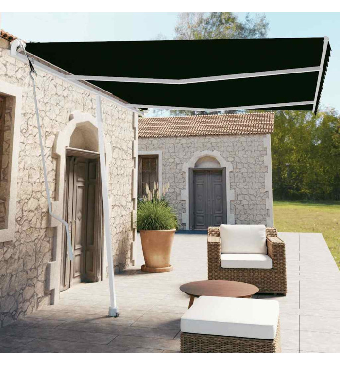 Auvent automatique sur pied 350x250 cm Anthracite | Mobilier & Déco