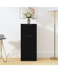 Buffet noir 30x30x70 cm bois d'ingénierie | Mobilier & Déco