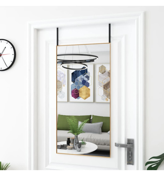 Miroir de porte Doré 50x100 cm Verre et aluminium | Mobilier & Déco