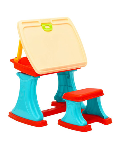 Bureau et chevalet d'apprentissage réglable pour enfants | Mobilier & Déco