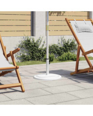 Socle de parasol Blanc 45x45x30 cm Fonte | Mobilier & Déco