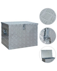 Boîte en aluminium 610x430x455 mm Argenté | Mobilier & Déco