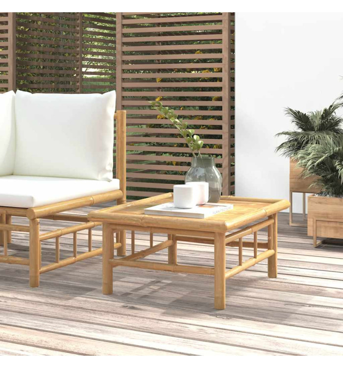 Table de jardin 65x55x30 cm bambou | Mobilier & Déco