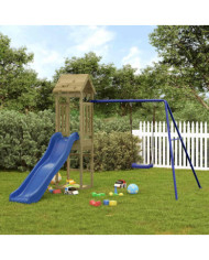 Aire de jeux d'extérieur bois de pin imprégné | Mobilier & Déco