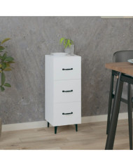 Buffet blanc 34,5x34x90 cm bois d'ingénierie | Mobilier & Déco
