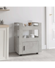 Chariot de cuisine Gris béton 60x45x80 cm Bois d'ingénierie | Mobilier & Déco