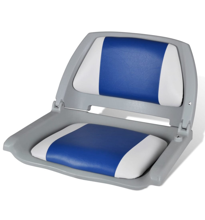 Siège de bateau à dossier pliable et oreiller 48x51x41 cm | Mobilier & Déco