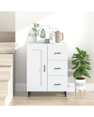 Buffet Blanc 69,5x34x90 cm Bois d'ingénierie | Mobilier & Déco