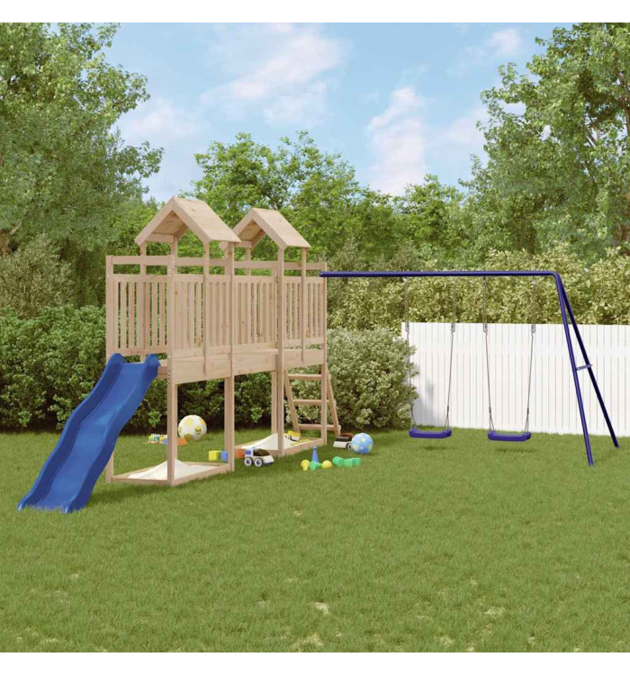 Aire de jeux d'extérieur bois de pin massif | Mobilier & Déco