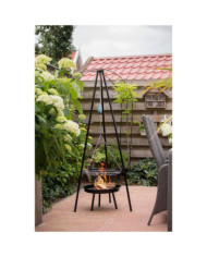 RedFire Barbecue de jardin avec trépied et bol à feu 50 cm noir | Mobilier & Déco