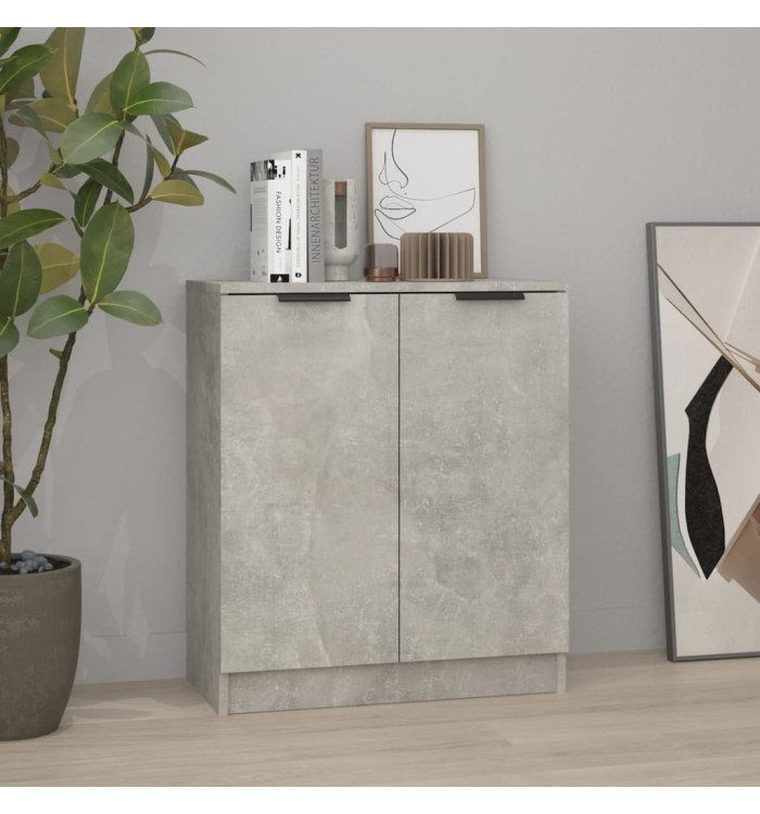 Buffet Gris béton 60x30x70 cm Bois d'ingénierie | Mobilier & Déco