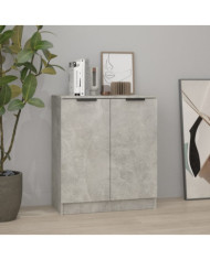 Buffet Gris béton 60x30x70 cm Bois d'ingénierie | Mobilier & Déco