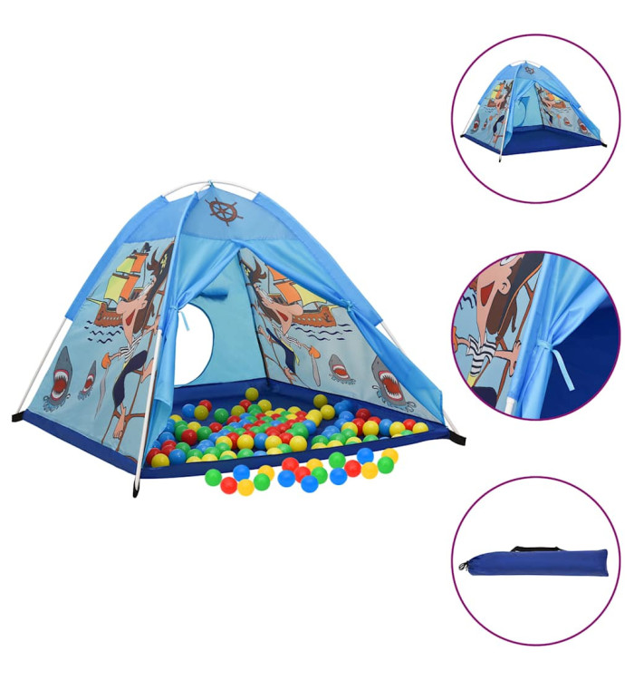 Tente de jeu pour enfants Bleu 120x120x90 cm | Mobilier & Déco
