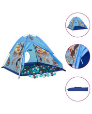 Tente de jeu pour enfants avec 250 balles Bleu 120x120x90 cm | Mobilier & Déco