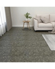 Dalles de plancher autoadhésives 55 pcs PVC 5,11 m² gris | Mobilier & Déco